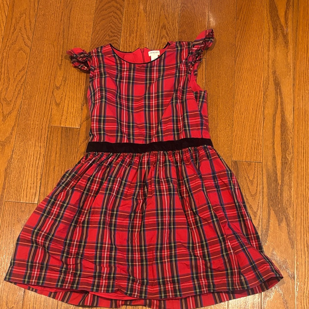 Crewcuts Red Plaid Kids Dress Size 12